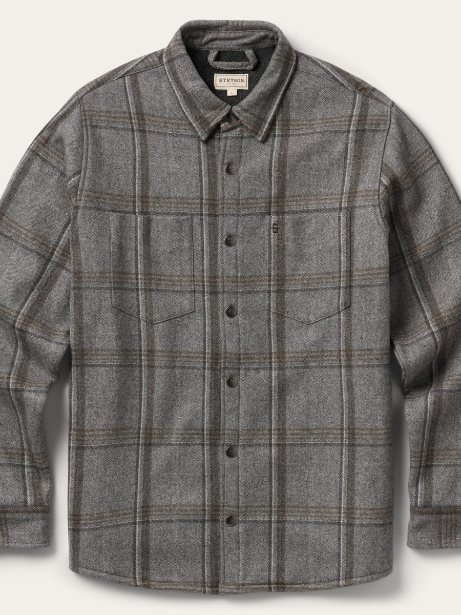 Windowpane Shirt Jacket