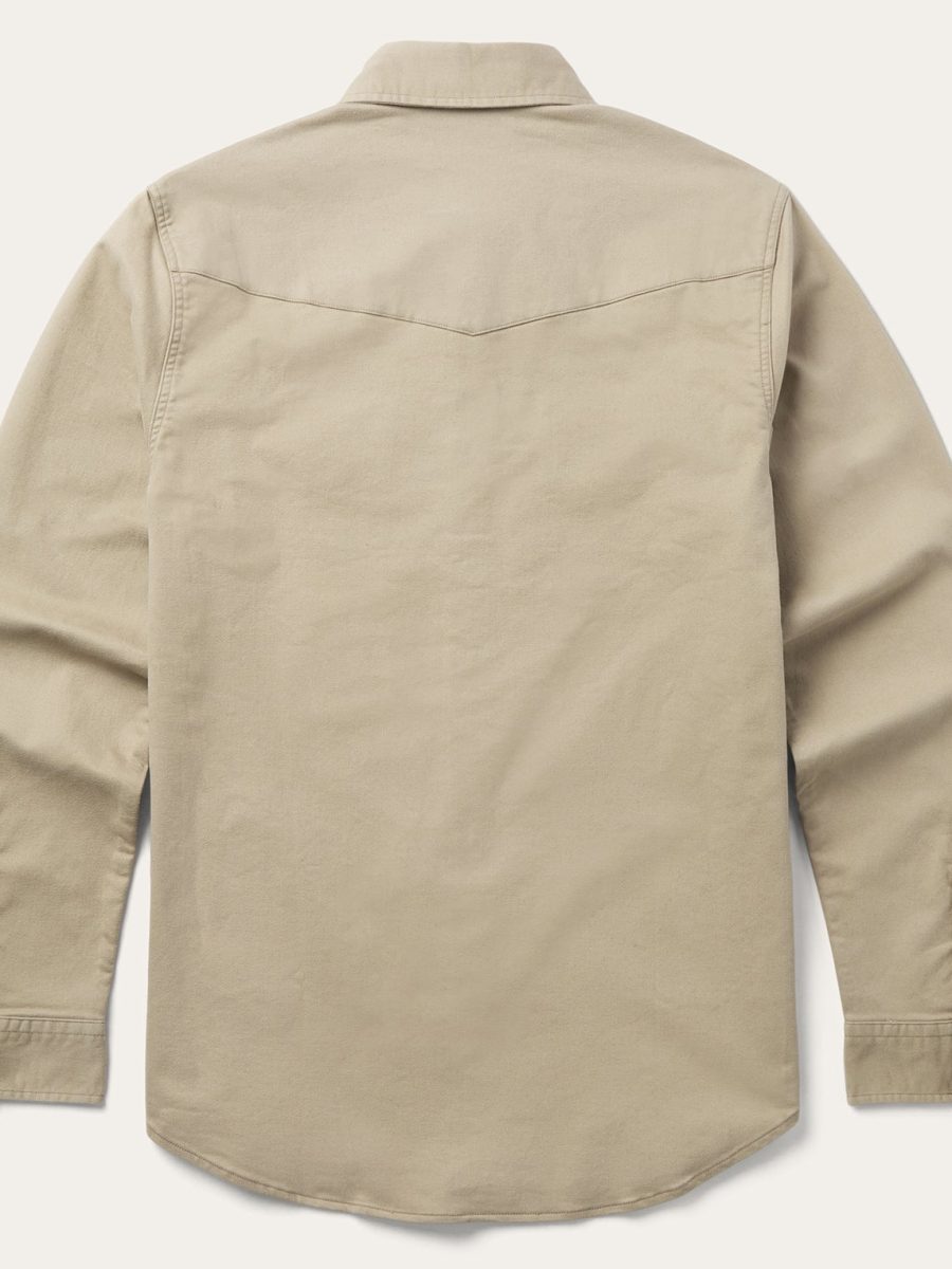 Brushed Twill Lined Shirt Jacket