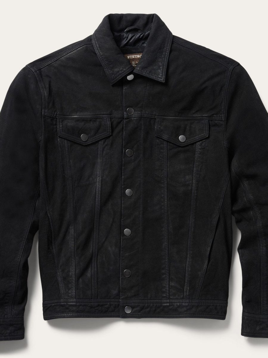 Leather Jean Jacket
