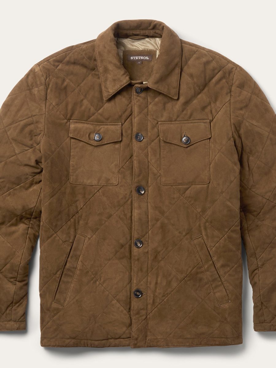 Quilted Suede Jacket