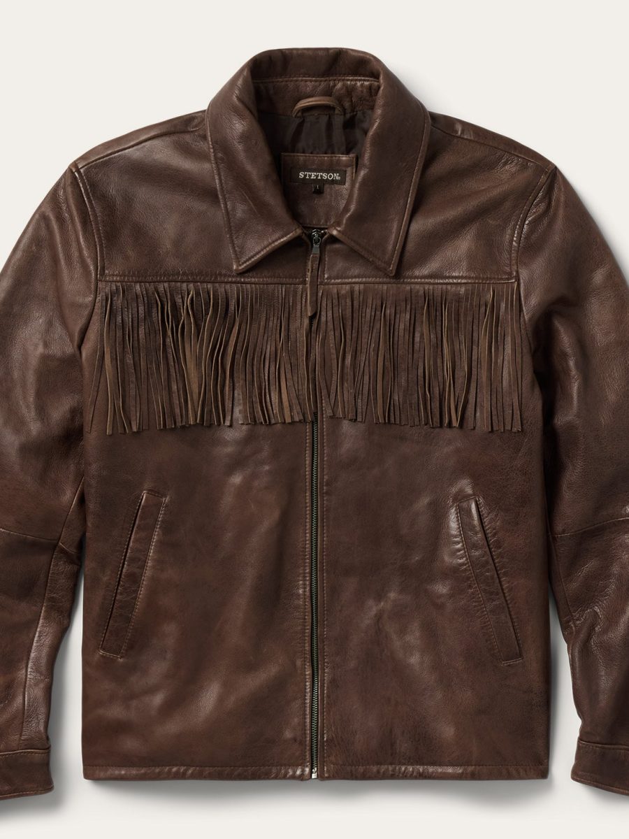 Leather Fringe Jacket