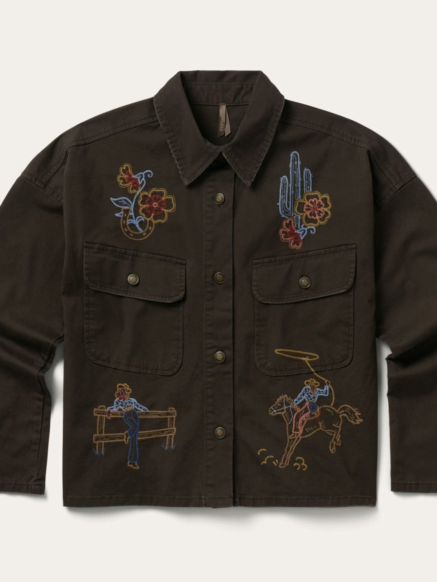 Canvas Embriodered Chore Jacket
