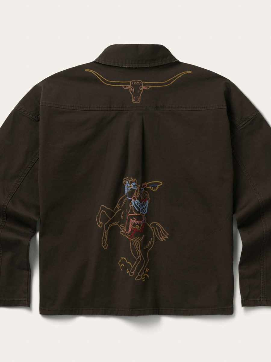 Canvas Embriodered Chore Jacket
