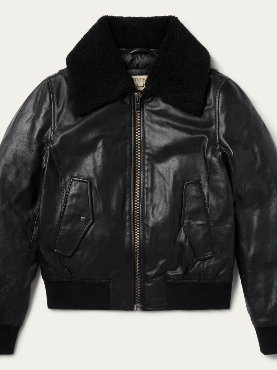Leather Bomber Jacket