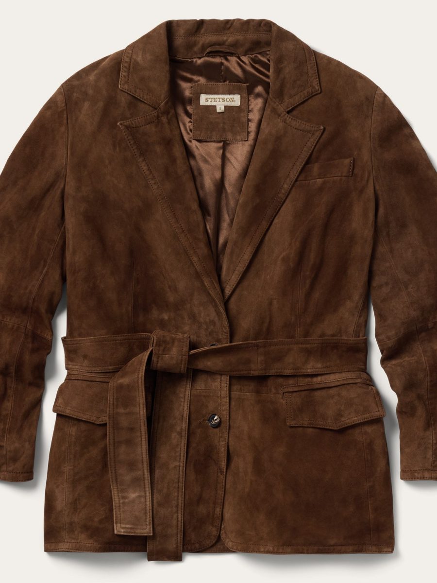 Suede Belted Jacket