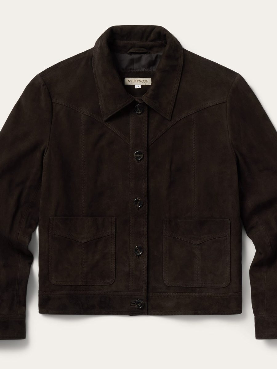 Boxy Suede Western Jacket