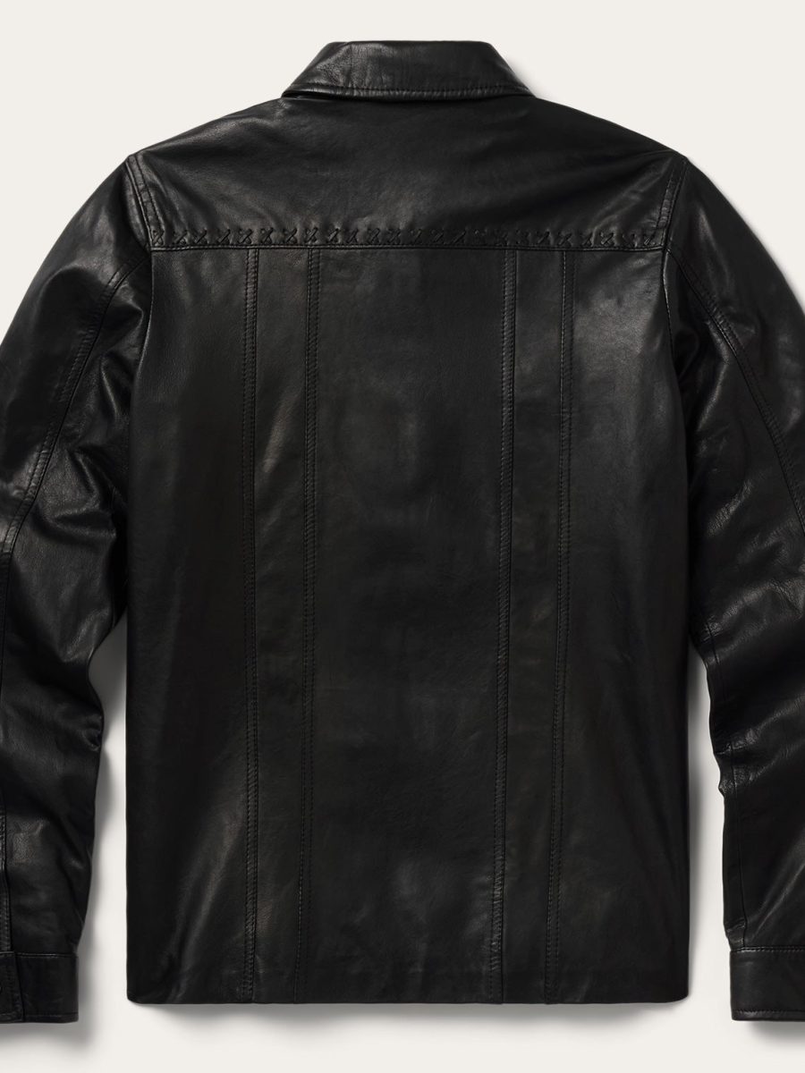 Western Leather Jean Jacket