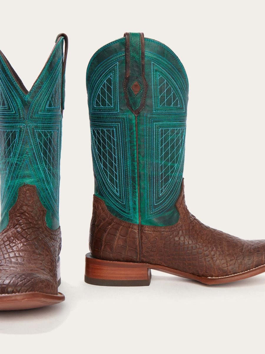 Big Horn Tobacco Alligator Cowboy Boot