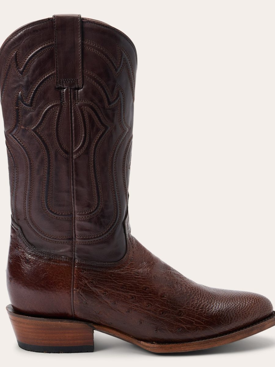 Wyatt Smooth Ostrich Boots