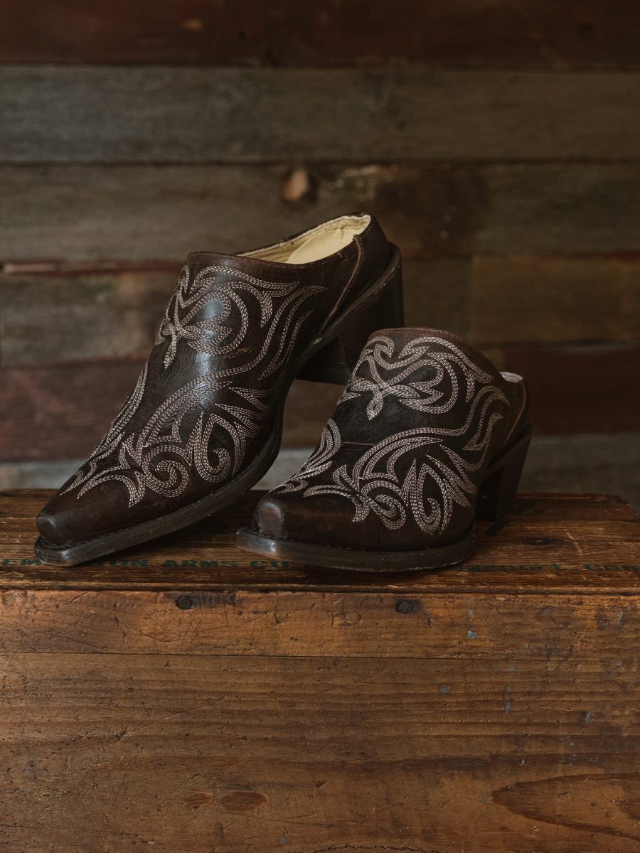 Adley Vintage Finished Leather Mules