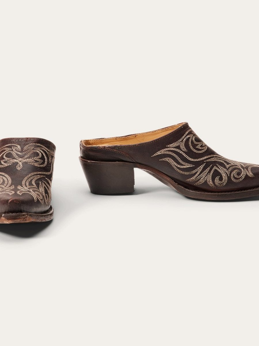 Adley Vintage Finished Leather Mules