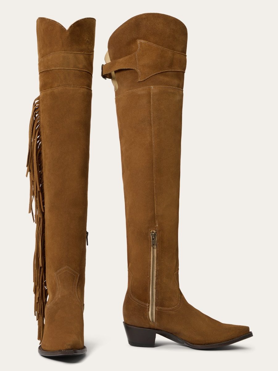 Glam Over-The-Knee Fringe Boot