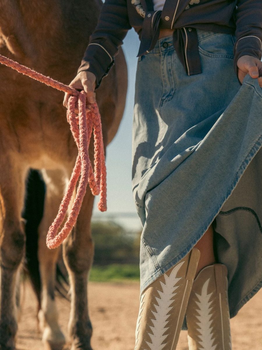 Light Wash Denim Skirt