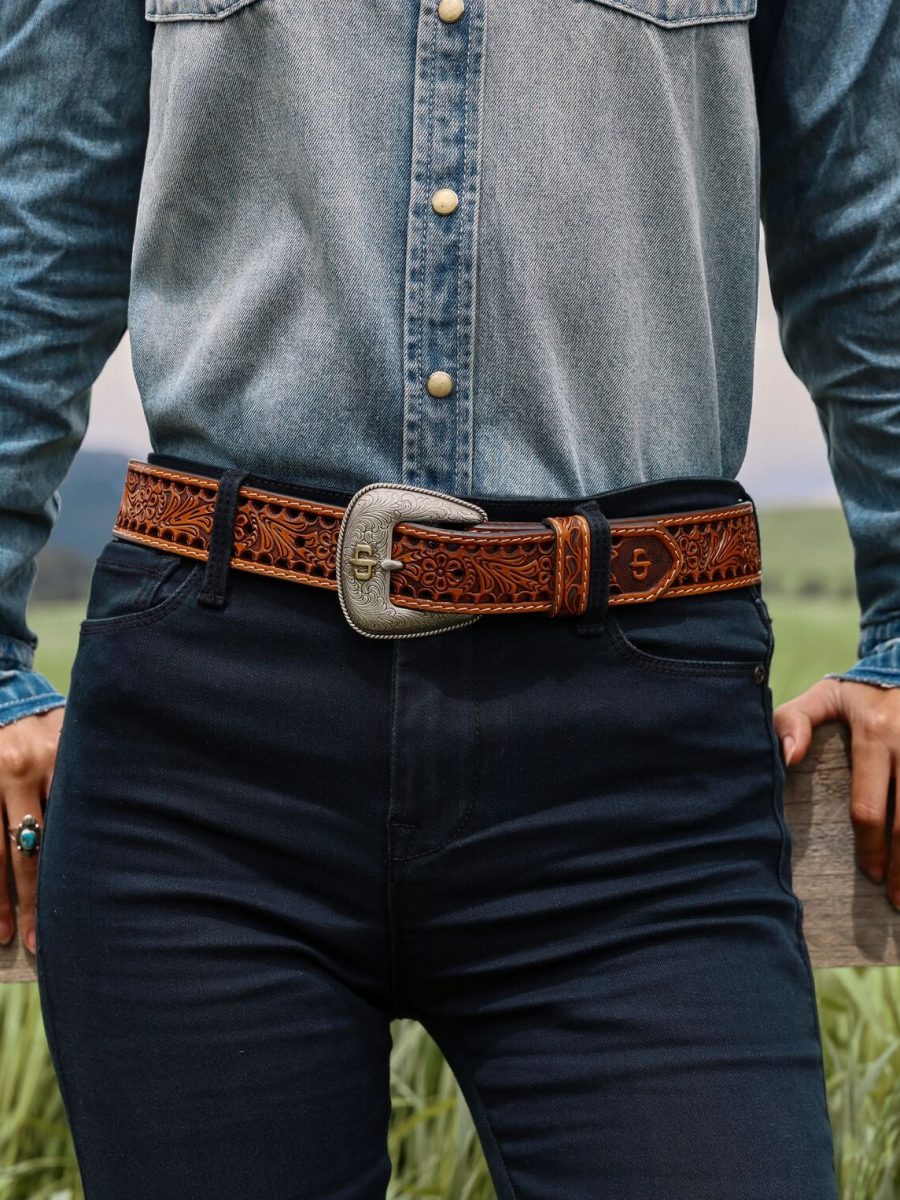 Women's Tooled Belt