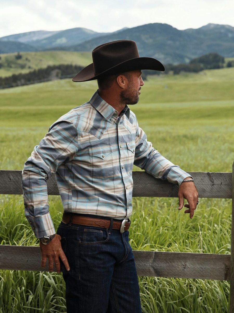 Ombre Stripe Western Shirt