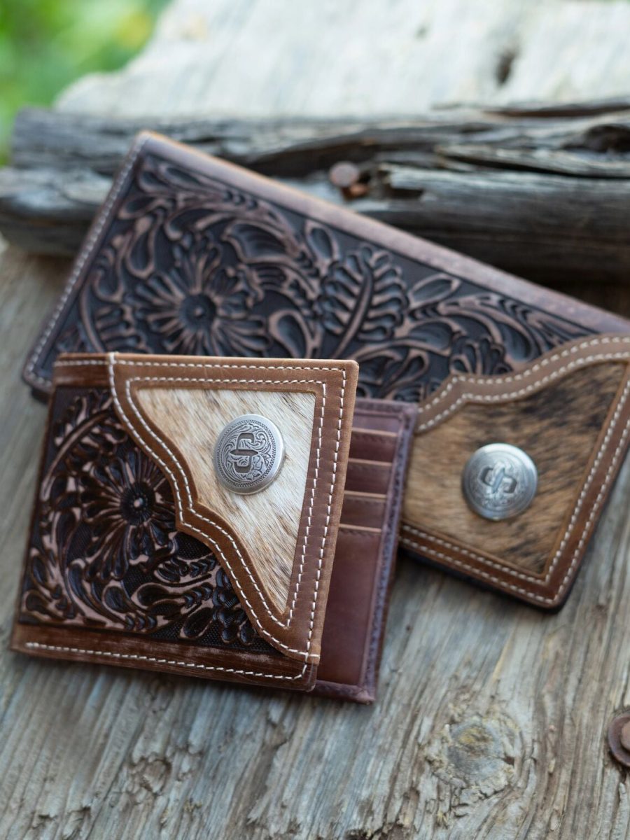 Hair-On-Hide Concho Checkbook