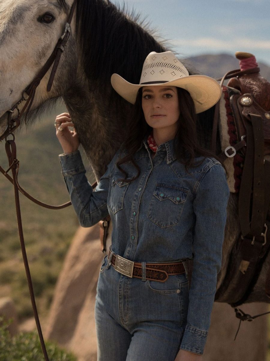 Turquoise Snap Western Denim Shirt