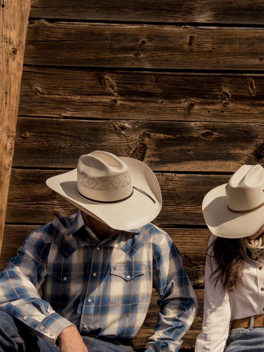 Ombre Plaid Western Shirt
