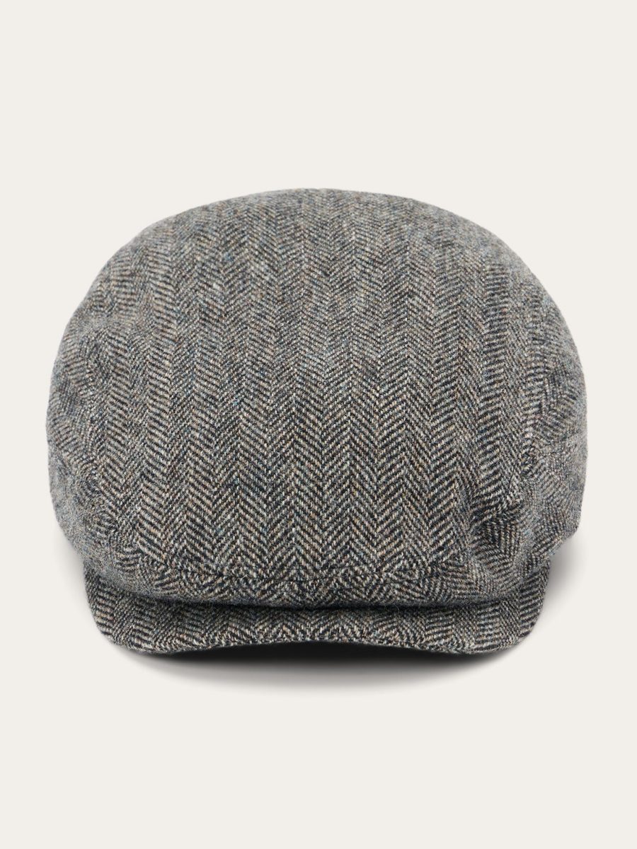 Wool Herringbone Driver Cap