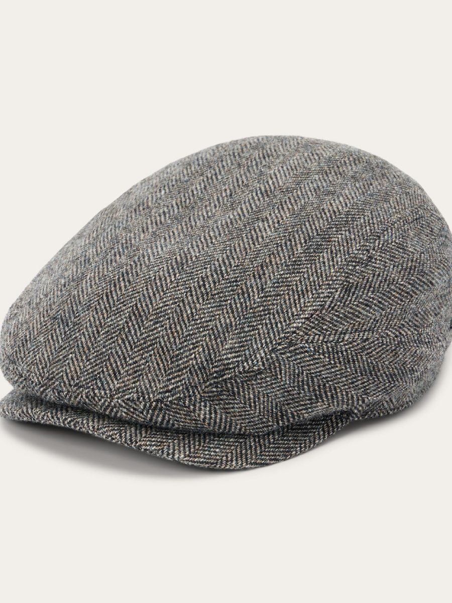 Wool Herringbone Driver Cap