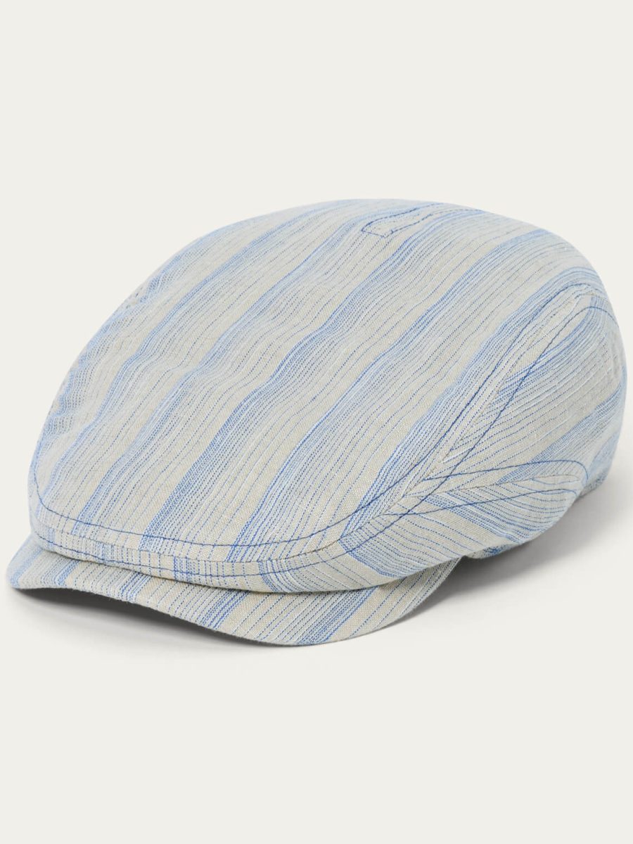Linen Stripe Driver Cap