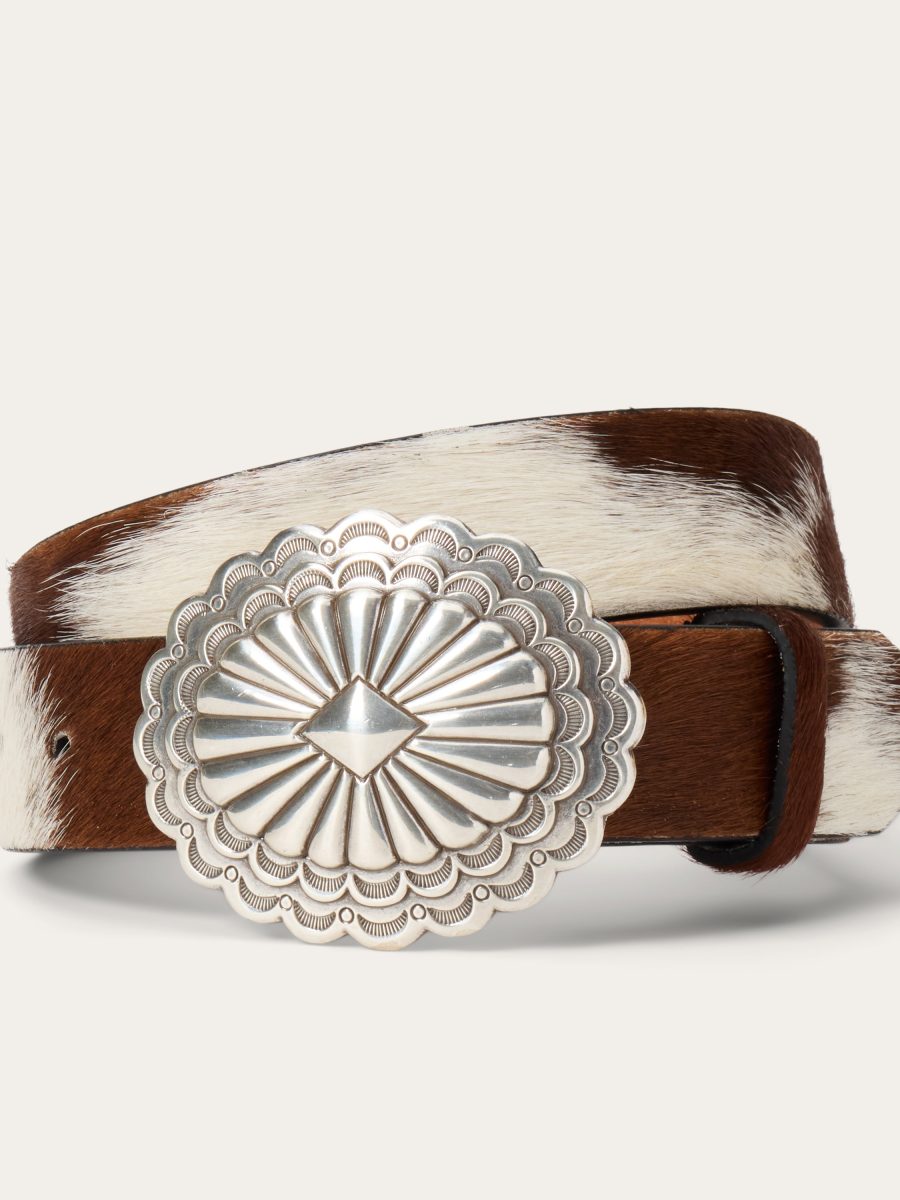 Hair-On-Hide Southwestern Buckle Belt