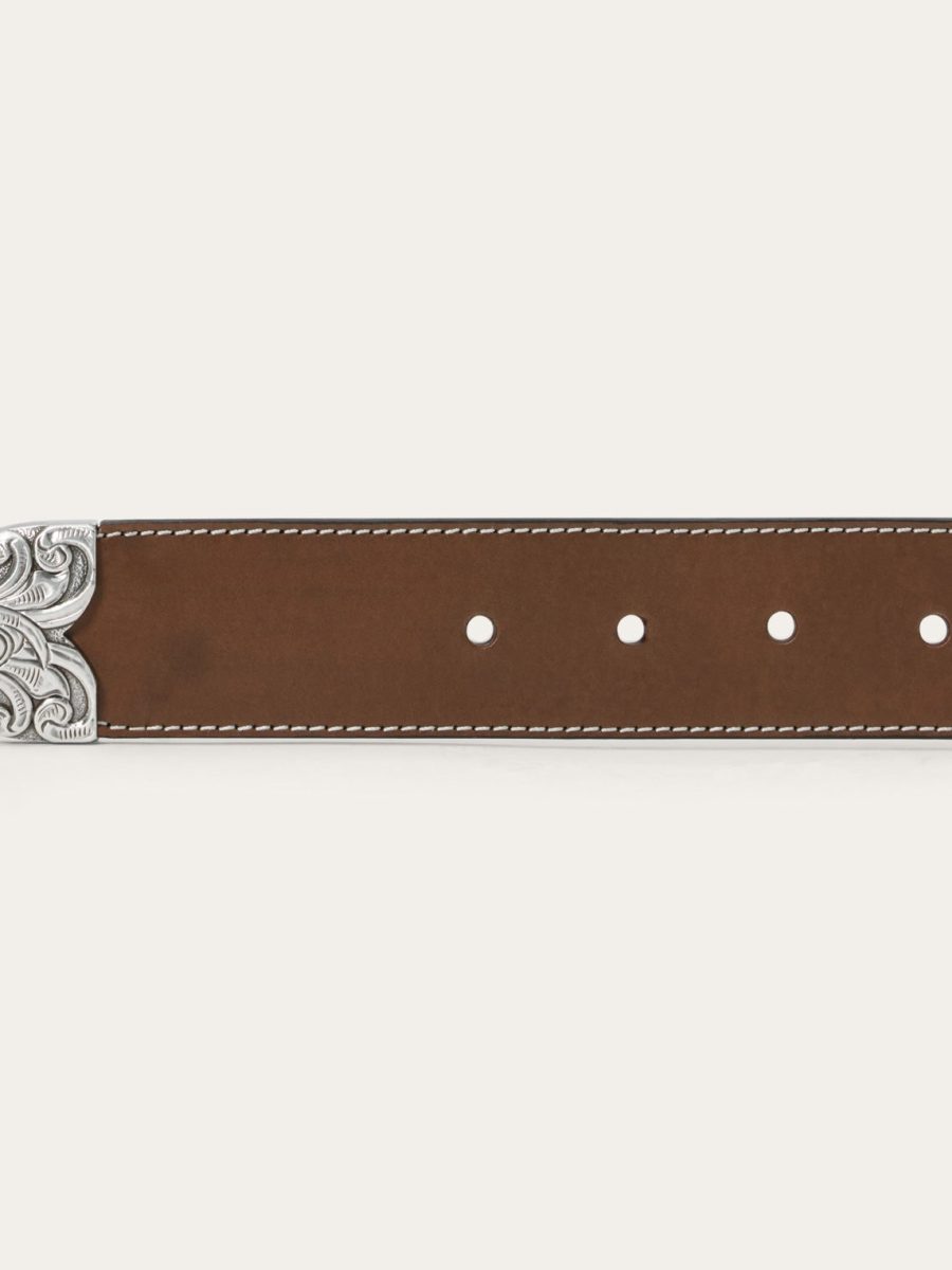 Tommy Bahama x Stetson Embroidered Leather Belt