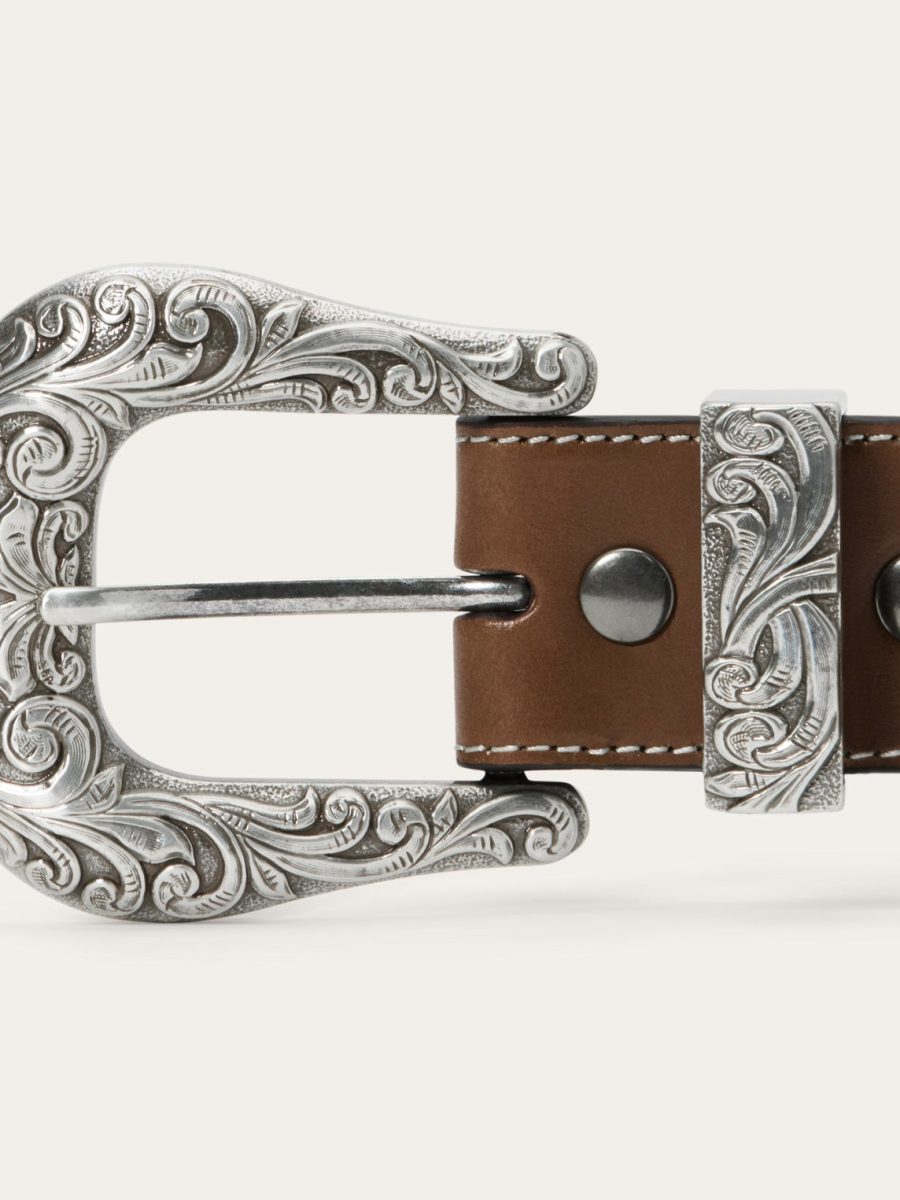 Tommy Bahama x Stetson Embroidered Leather Belt