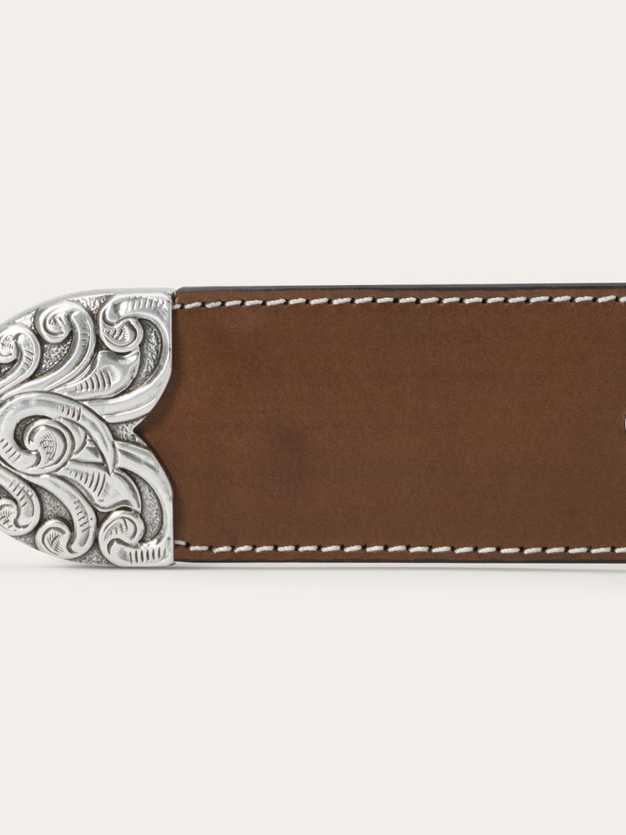 Tommy Bahama x Stetson Embroidered Leather Belt