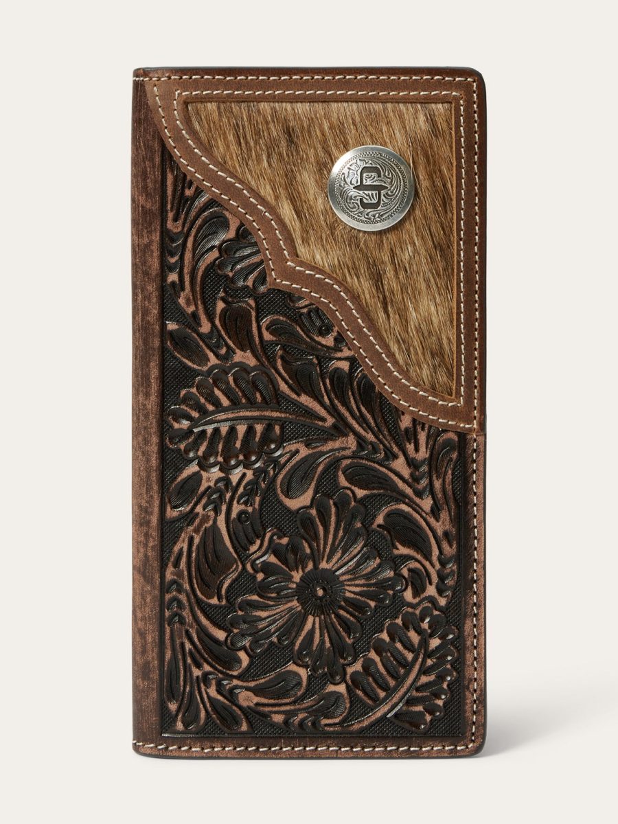 Hair-On-Hide Concho Checkbook