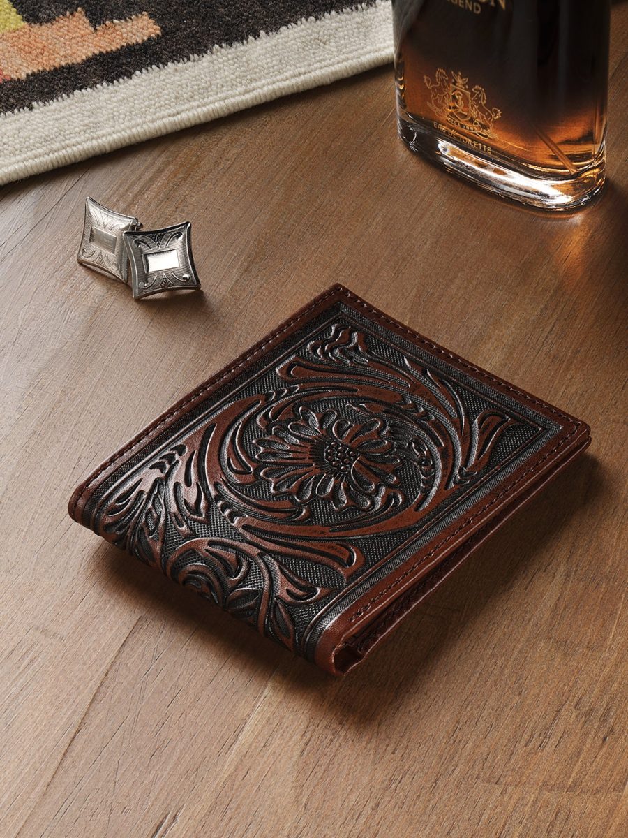 Tooled Bi-Fold Wallet