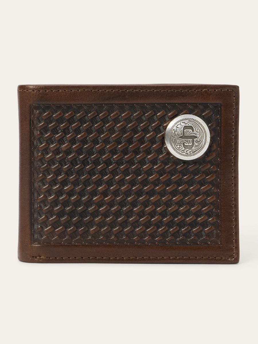 Basketweave Bi-Fold Wallet