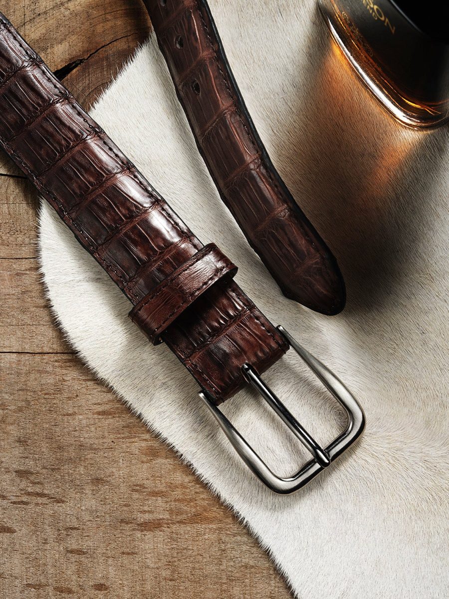 Caiman Western Tab Belt - 1 1/4" Width