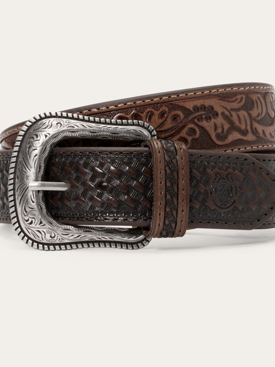 Tommy Bahama x Stetson Tooled Leather Belt