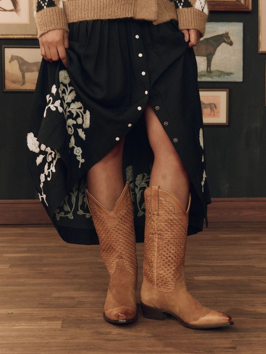Stetson & THE GREAT. The Basket Weave Cowboy Boot