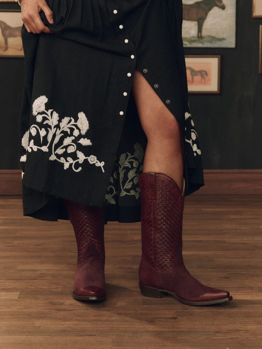 Stetson & THE GREAT. The Basket Weave Cowboy Boot