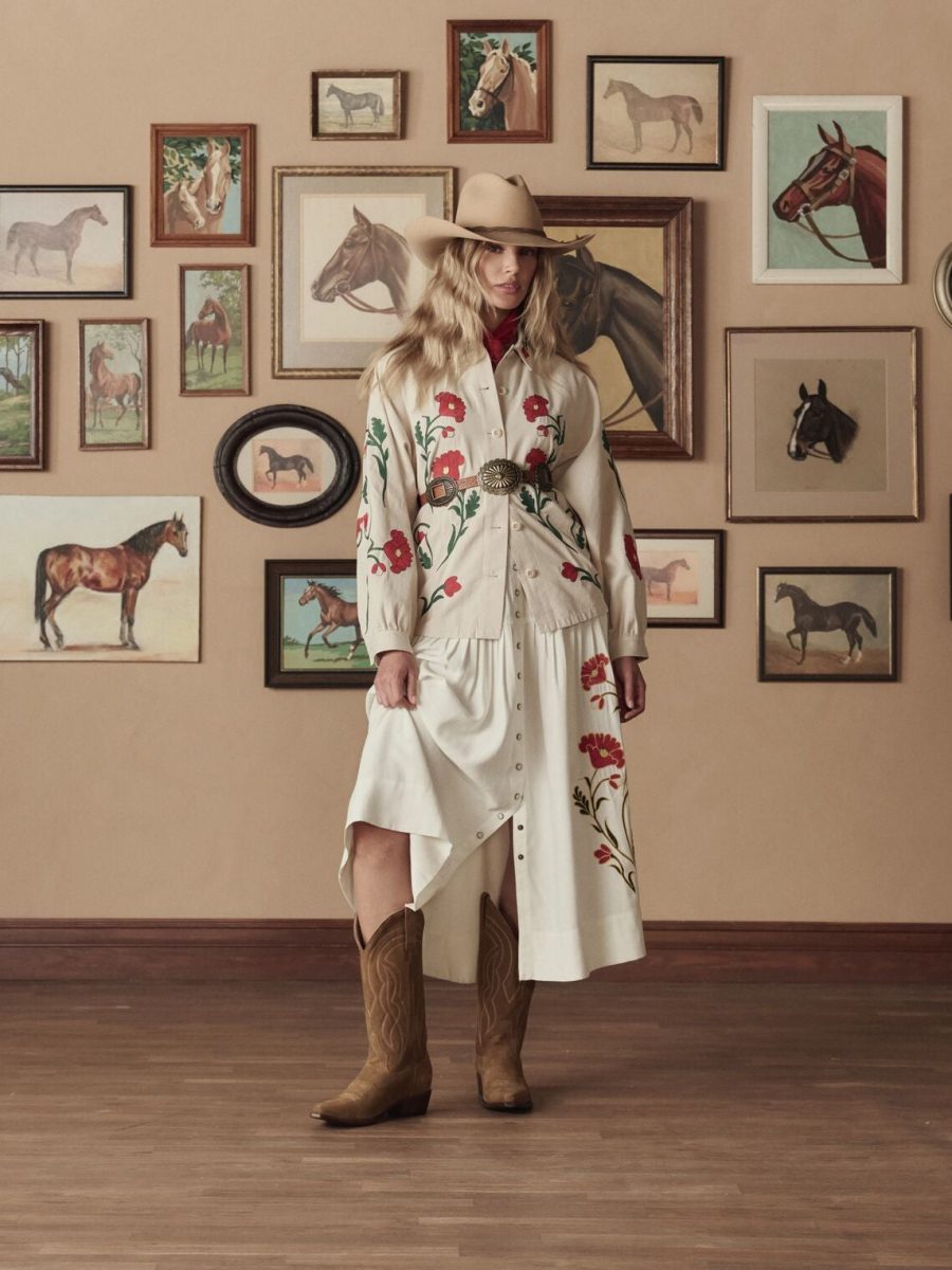 Stetson & THE GREAT. Suede Cowboy Boot