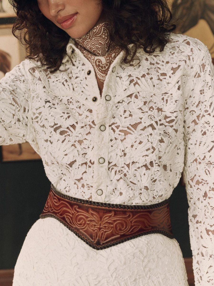 Stetson & THE GREAT. The Tooled Corset Belt