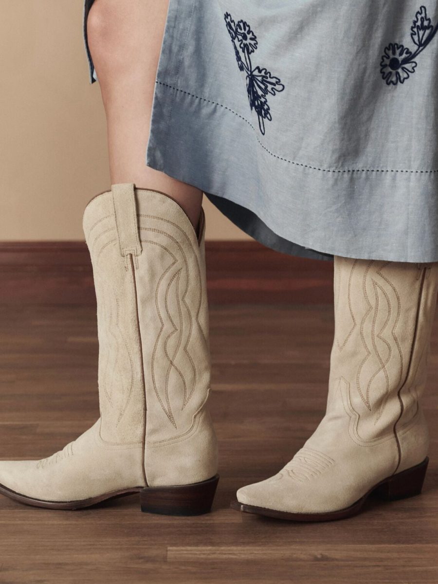 Stetson & THE GREAT. Suede Cowboy Boot