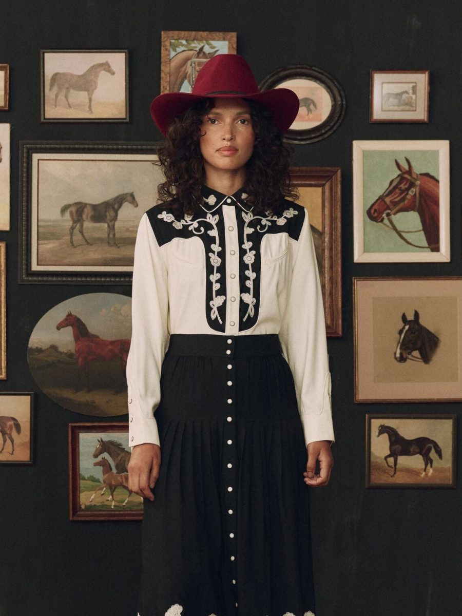Stetson & THE GREAT. The Color Block Embroidered Western Shirt