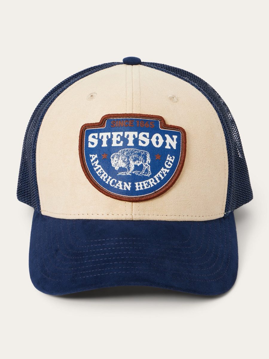 Khaki Arrowhead Patch Trucker Cap