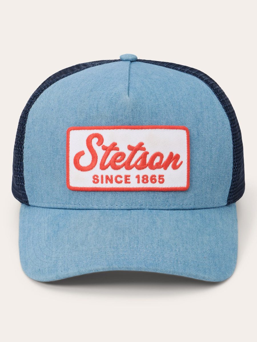 Washed Denim 1865 Patch Trucker Cap