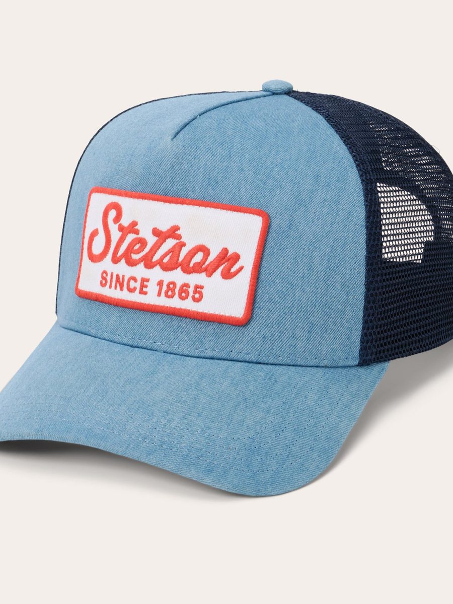 Washed Denim 1865 Patch Trucker Cap