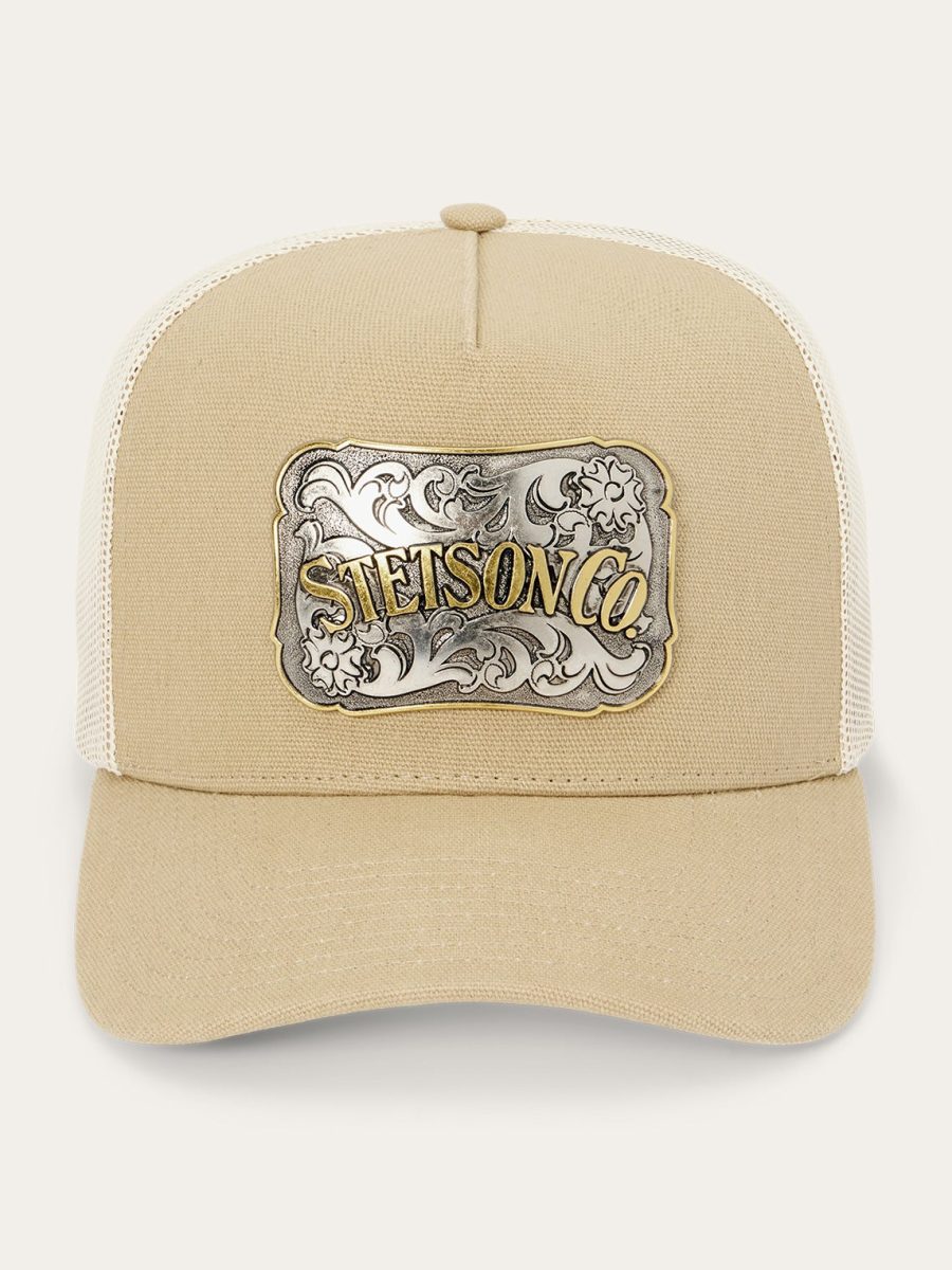 Canvas Plaque Trucker Hat