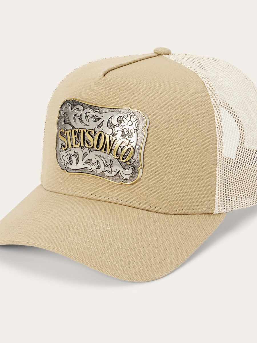 Canvas Plaque Trucker Hat