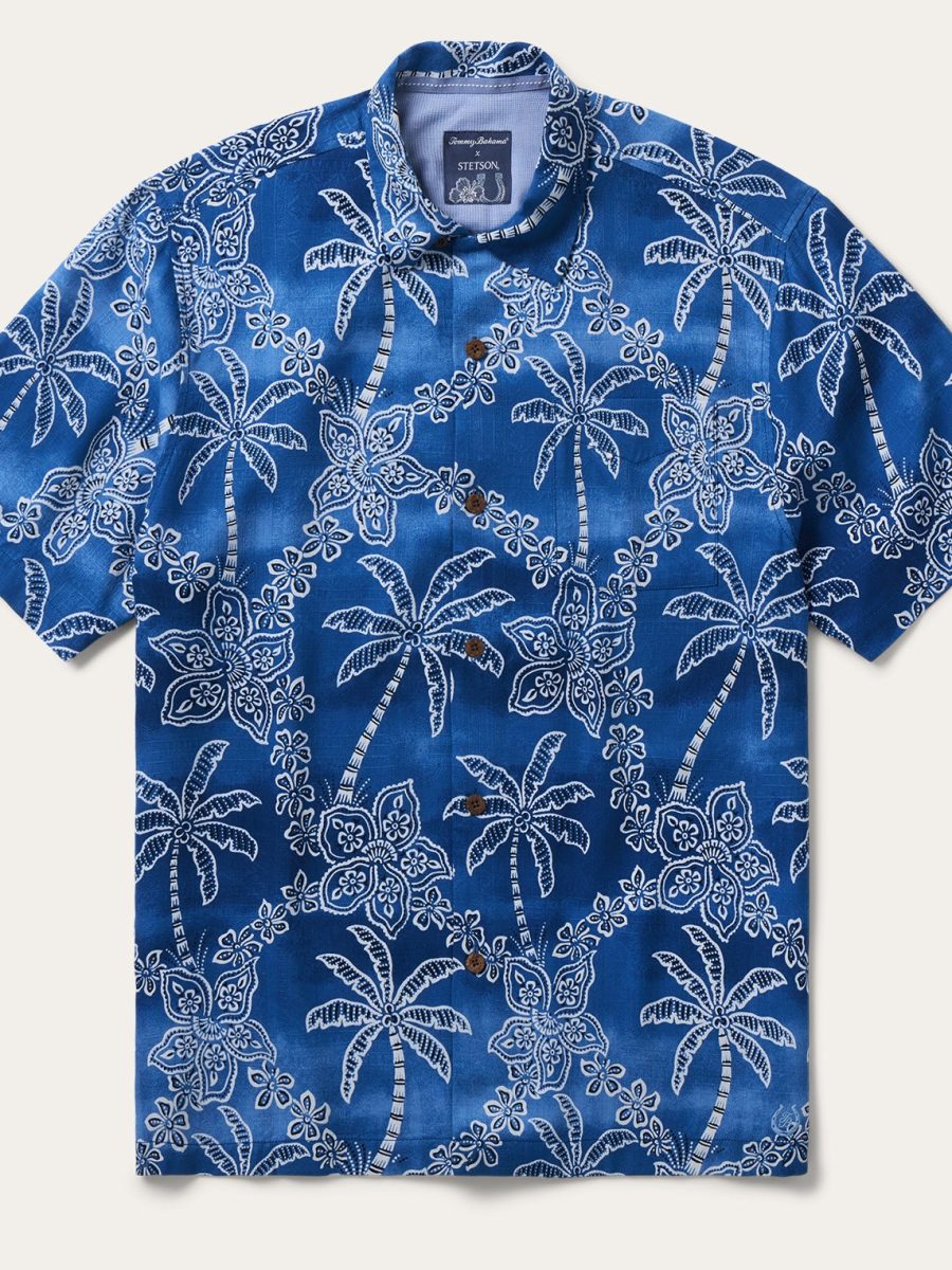 Tommy Bahama x Stetson Palomino Palms Silk Camp Shirt