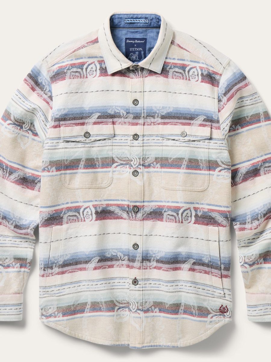 Tommy Bahama x Stetson Peco Palms Jacquard Shirt Jacket