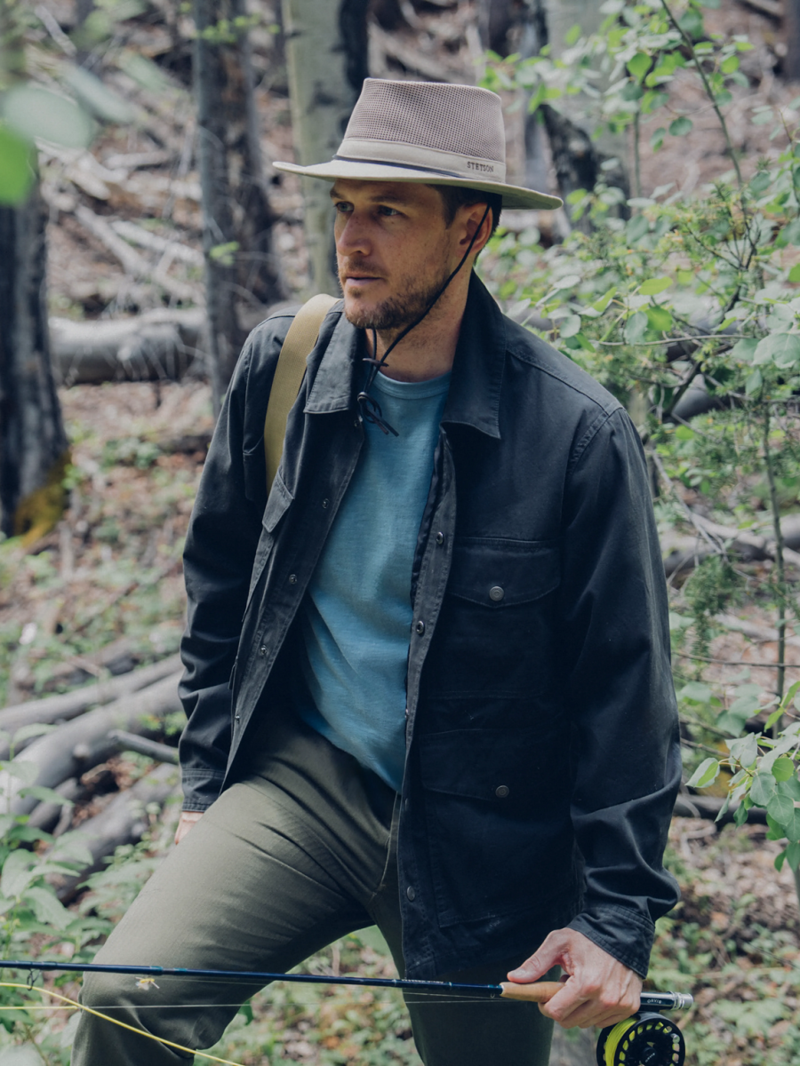 Waxed Canvas Shirt Jacket