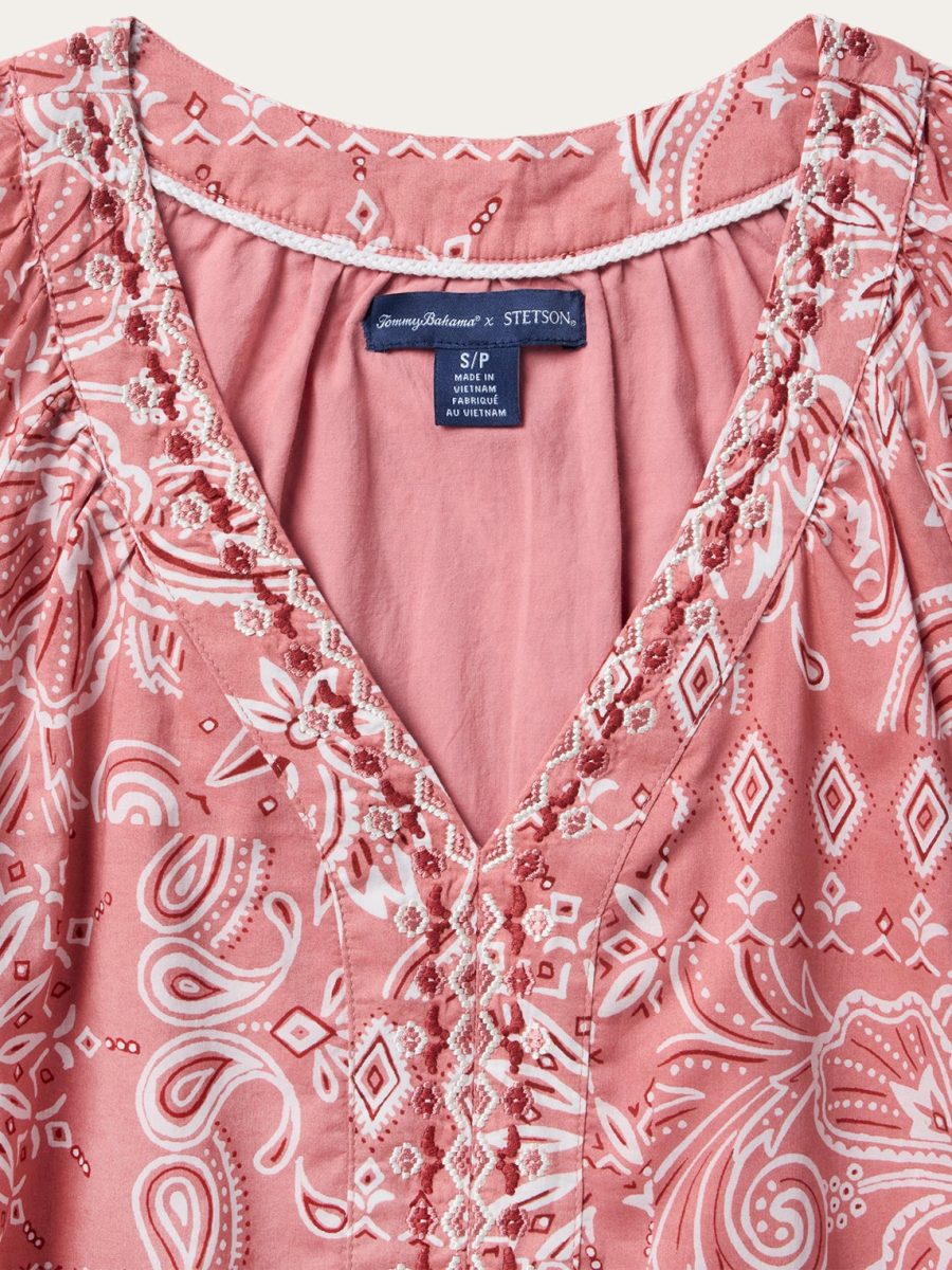 Tommy Bahama x Stetson Bandana Bay 3/4-Sleeve Dress