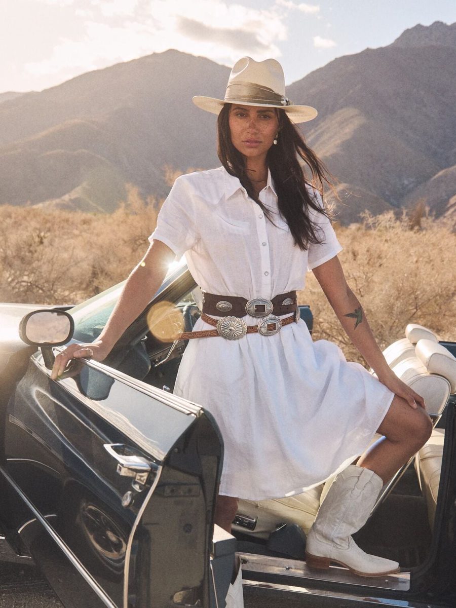 White Linen Shirt Dress